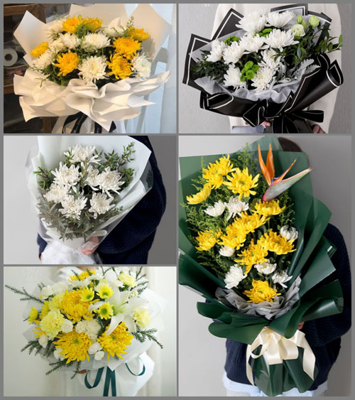 山西太原小店区黄陵街道白事花束代送